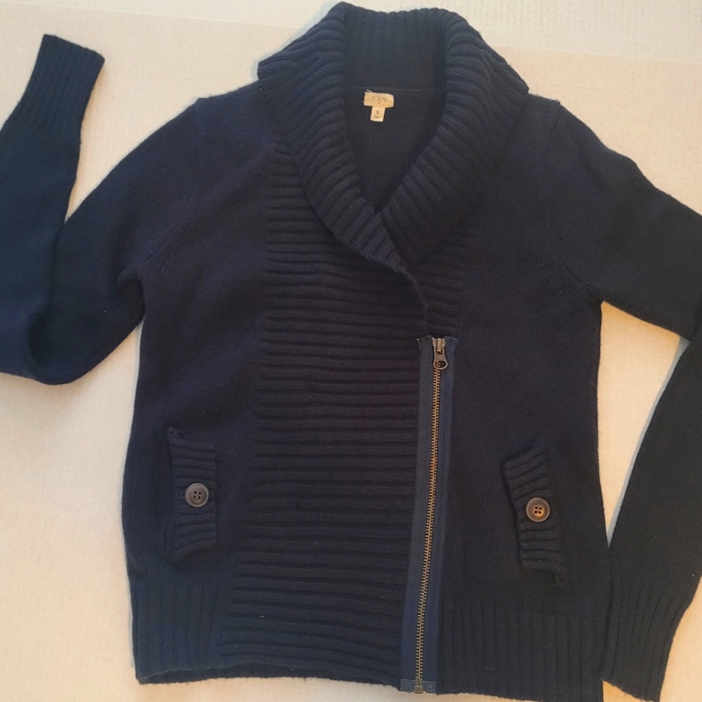 J.crew sweater cardigan navy Size S